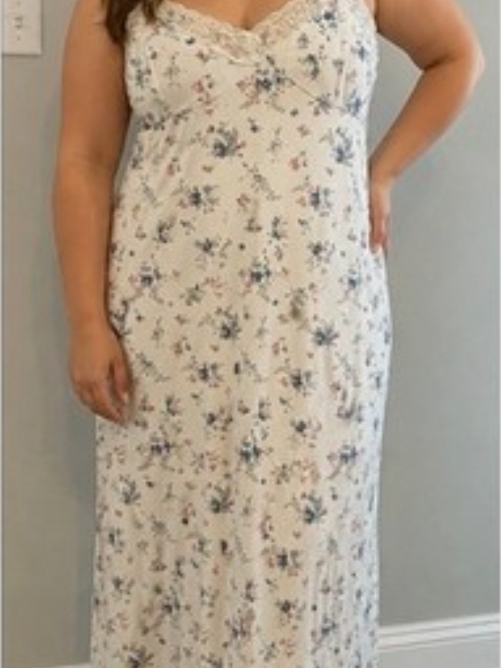 No Boundaries Cream Floral Maxi Dress